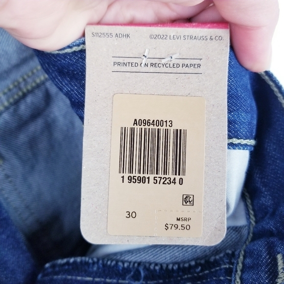 Levi's Low Pro Straight A09640013 Dark Wash Jeans NWT - Picture 13 of 14